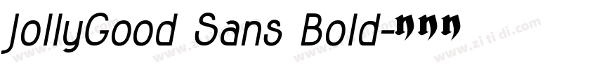 JollyGood Sans Bold字体转换